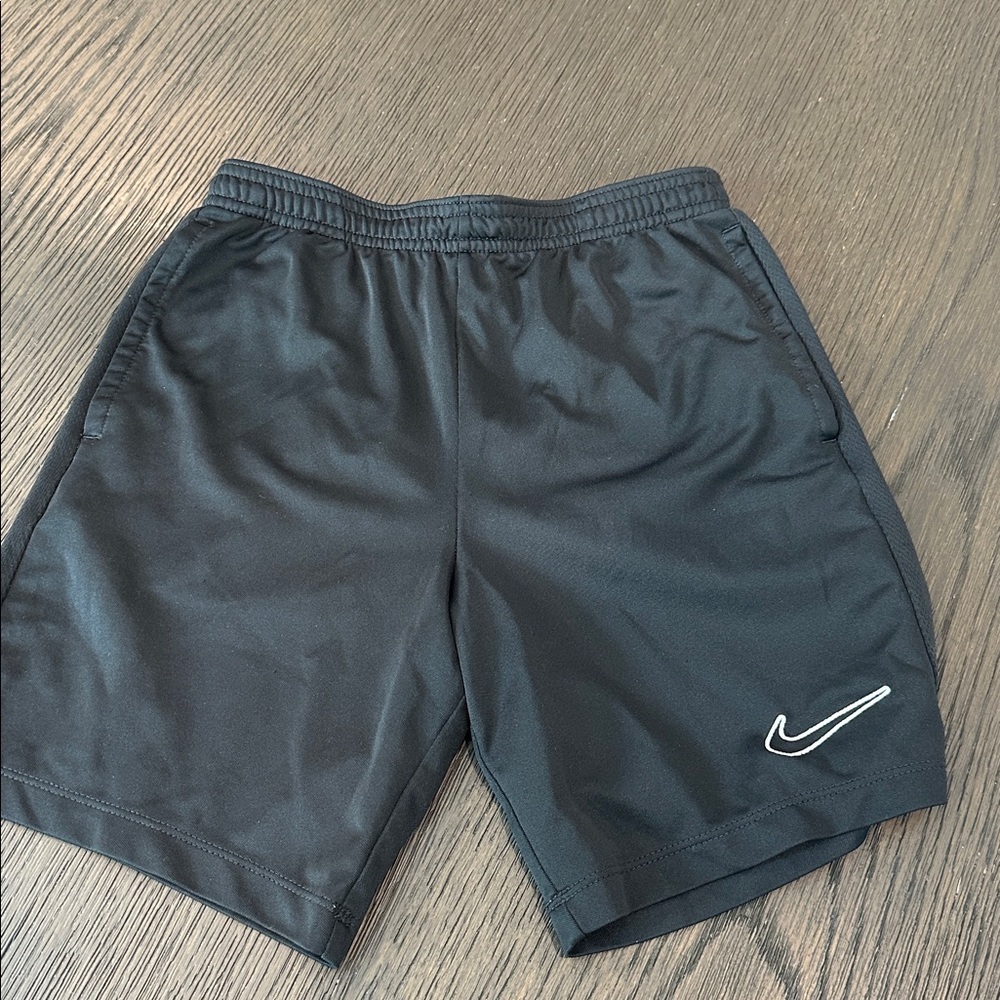 Nike Kids White and Black Athletic Shorts